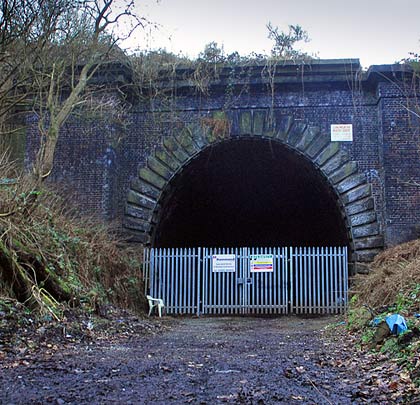 The southern entrance to Harecastle's south tunnel which has recently been the focus of maintenance work.