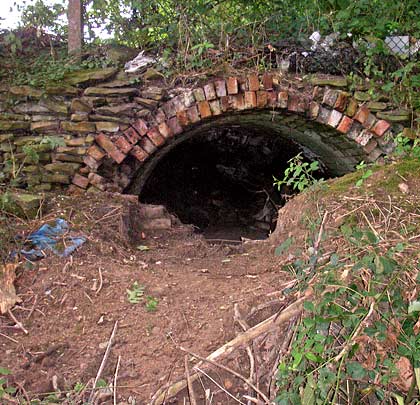 A functional arch formed with a two-brick lining.