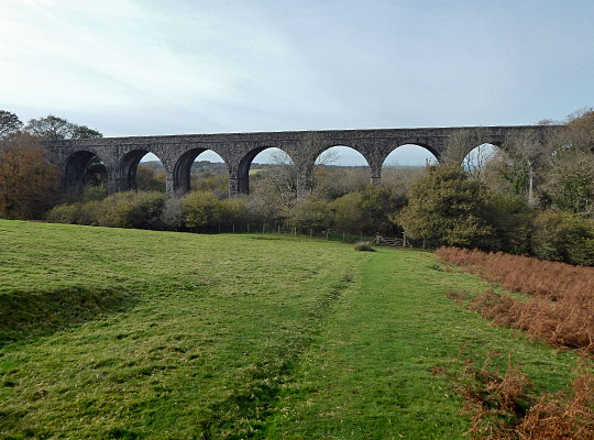 Lake Viaduct extends for 140 yards, comprising nine arches each 40 feet in span.