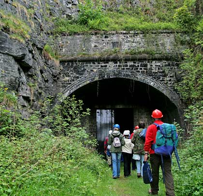 Before the tunnels were reopened for foot and cycle traffic, Peak District rangers offered occasional guided tours.