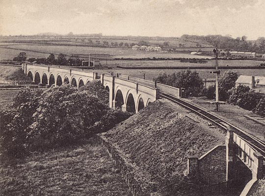 A classic view of the rebuilt viaduct shortly after completion.