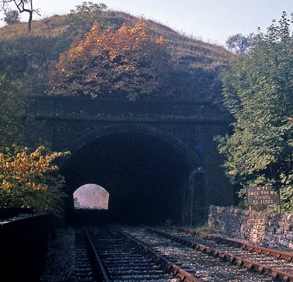 Looking east through No.2 tunnel shortly after the route's closure.