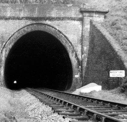 Although the tunnel was built to accommodate two tracks, the line was singled in 1911 due to diminishing service levels.