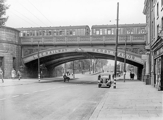 Captured in the 1940s, the bridge now has become part of the LNER empire.