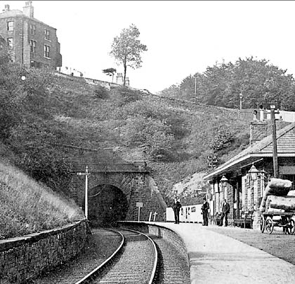 Waiting passengers at Netherton Station could peer into the tunnel's darkness and ponder what lies within.