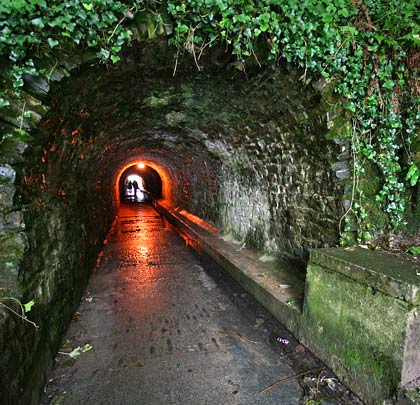 Ivy consumes the north portal through which a footpath now passes.