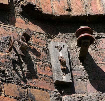 S&T relics still cling to the brickwork.