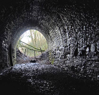Built for a single track, the tunnel is lined throughout in masonry.
