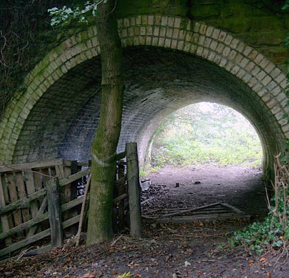 A tidy arch at the station end of the viaduct.