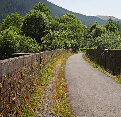 Formerly carrying a single track, the structure now plays host to users of the Richard Burton Trail.