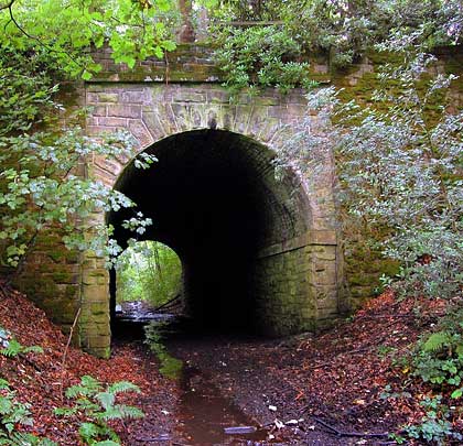 The diminutive Healey House Tunnel, fashioned from masonry.