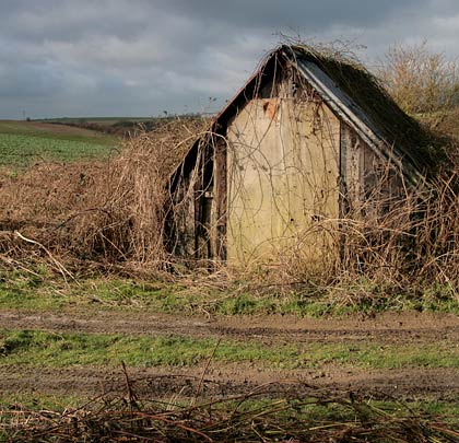 This decrepit hut belonged to the Kiplingcotes pway department.