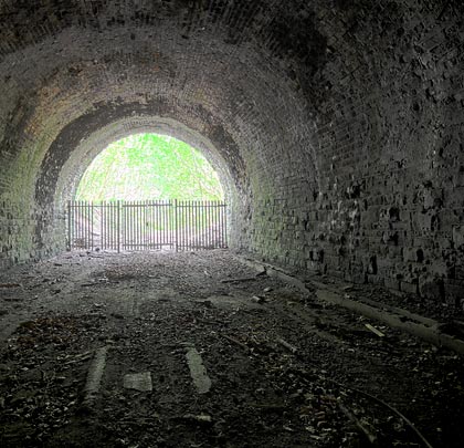 Catchpits were located in the six-foot so water could enter the drain.