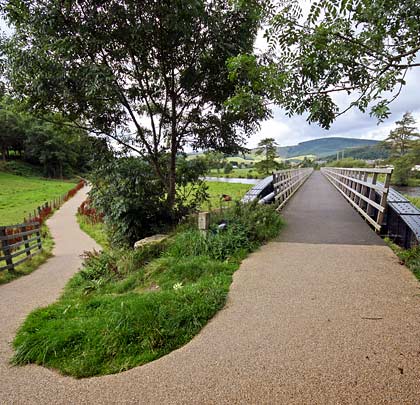 With the railway gone, pedestrians, cyclists and horse riders can make use of the bridge.