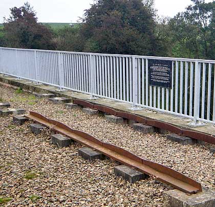 The line over the viaduct opened on 6th July 1812, carrying its locomotive on cast iron plate rails with an inner flange.