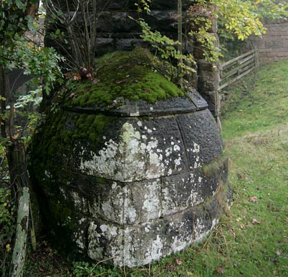 One of the piers' substantial and well-crafted cutwaters.