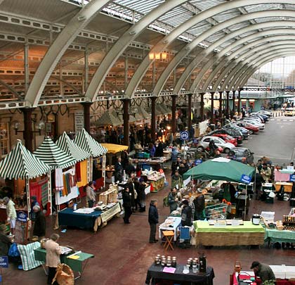 Saturdays see the former station host a market.