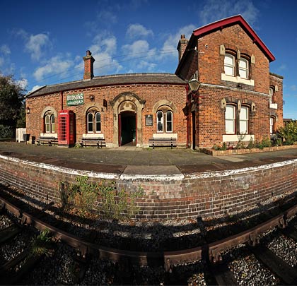 The main building included two-storey accommodation for the Station Master at its eastern end.