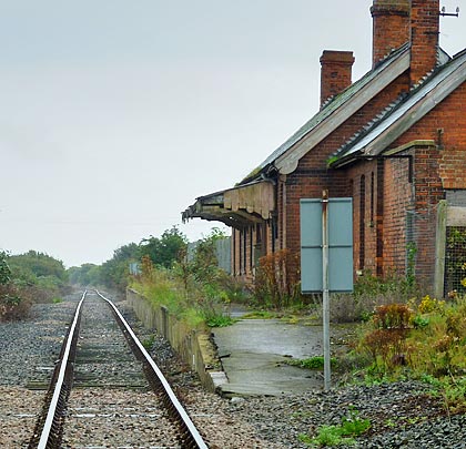 There used to be a passing loop at Lydd Town and a second platform.