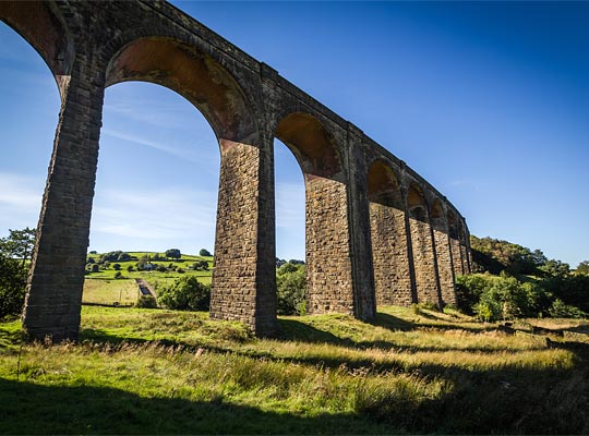 Whilst the viaduct reaches a height of 123 feet above ground level, the piers extend as much as 62 feet through clay and shale to reach the rock head.