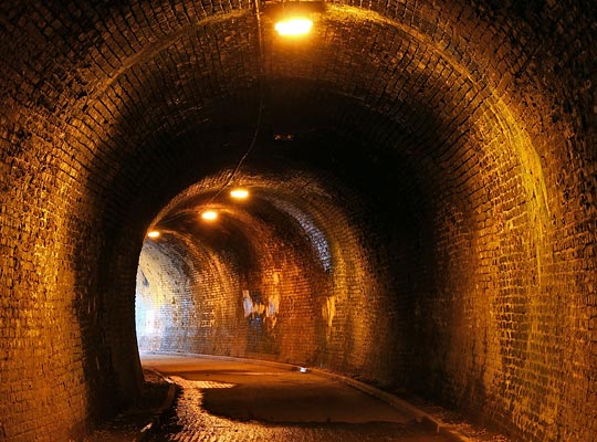 Now tarmacked throughout, the brick-lined tunnel is also lit to make it more hospitable.