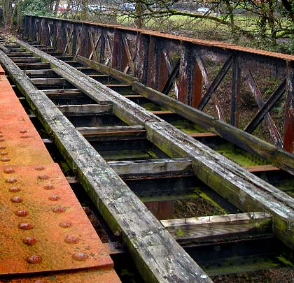 The deck plates have been removed since closure came in 1964.