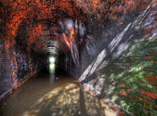 Flooding affects the southern end of the tunnel.