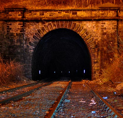 As classic a tunnel portal as you will ever see.