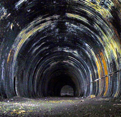 The light that might be expected towards the end of a 250-yard tunnel never materialises.
