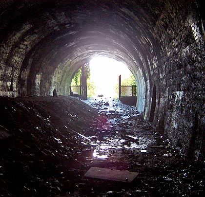 Ford Tunnel, which is fully lined in masonry, has a slightly different profile to that of its neighbour.