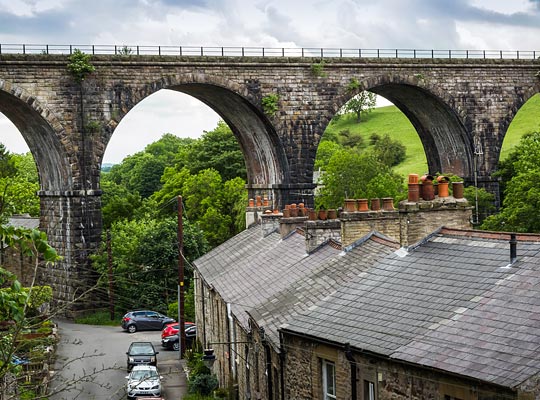 A deliciously northern scene: arches break the skyline that was formerly the exclusive domain of chimney pots.