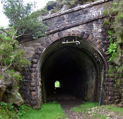 One of two tunnels bored through the cliffs near Mountain Stage, on the former Farranfore-Valentia Harbour line in County Kerry.