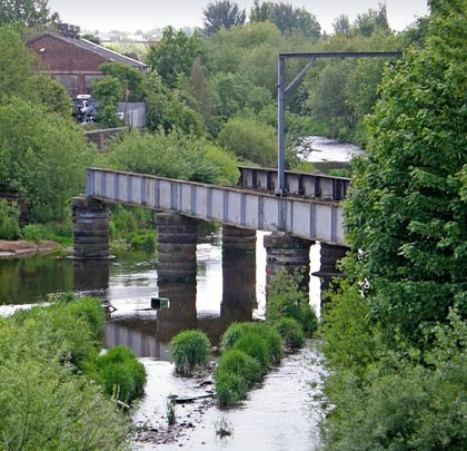 In 1984, a plate girder structure over the River Caldew - 300 yards further south - suffered significant damage when runaway freightliner wagons derailed on it.