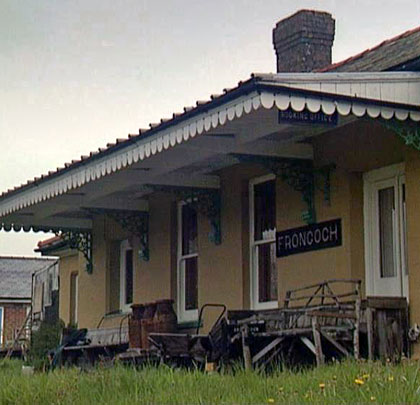 The main station building, before the pebble-dashing.