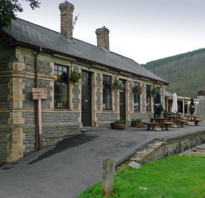 Have a drink or two in Cymmer's old station building which last served railway customers in 1970.