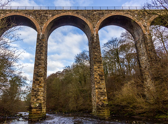 There is an elegance and confidence about the viaduct as it strides over the valley.