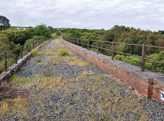 Extending for 115 yards, the viaduct was built to host a single track.