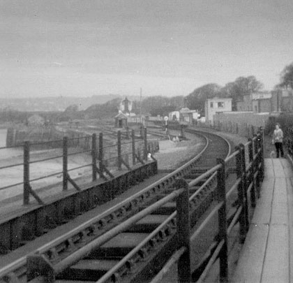The view towards Fremington Quay, its good yard, the station (now rebuilt) and signal box.