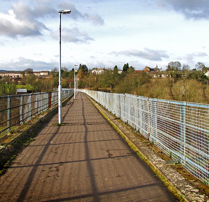 Formerly accommodating a single-track railway, the viaduct now plays host to a foot and cycle path.