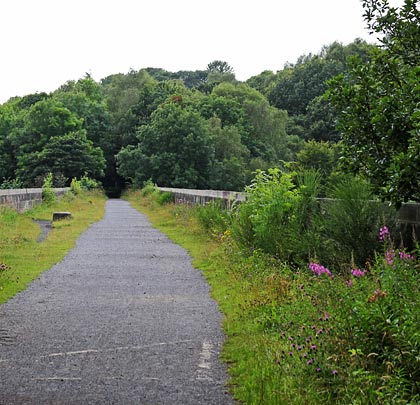 The railway has departed, replaced by a foot and cycle path - the Derwent Way Railway Walk.
