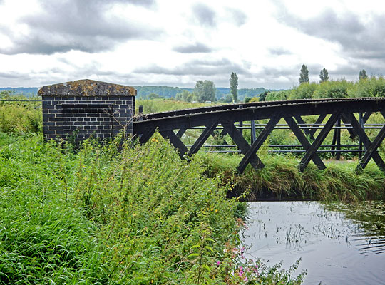 The bridge carried its railway until closure claimed it in March 1966.