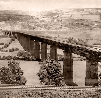 The structure stretched for half-a-mile over the Rhymney Valley.