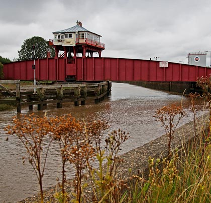 The current swing bridge at Wilmington, which replaced the original 1853 structure, saw its last train in 1968.