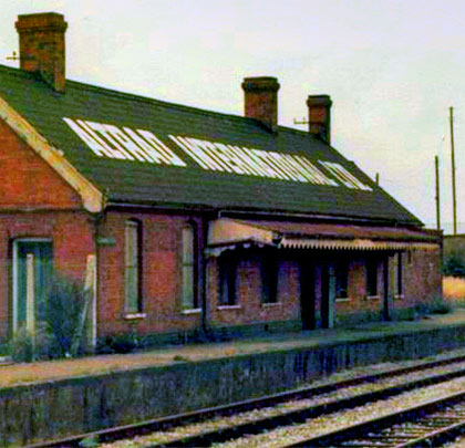 The passing loop was still in place when the station was captured - in rather better condition - back in the 1980s.