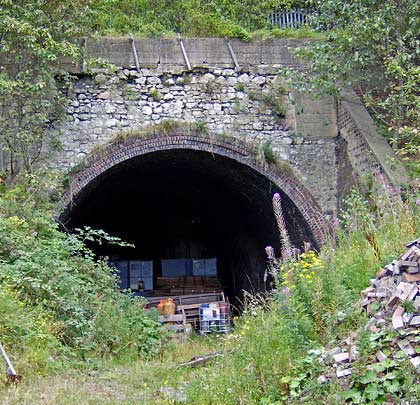 The remaining entrance to a double-track bore serving Hetton staiths.