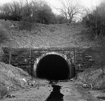 The north portal of the tunnel was still open in 1973.