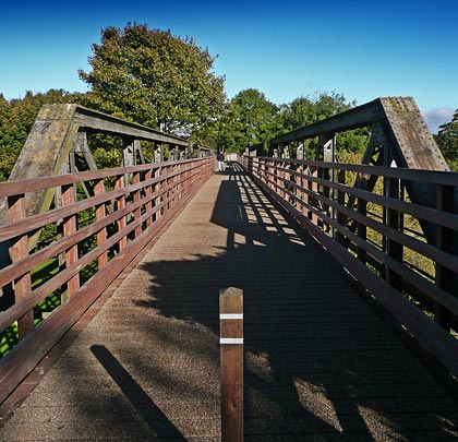 A new deck was added to the structure in 2012 as part of a scheme to open a foot and cycle route across it.