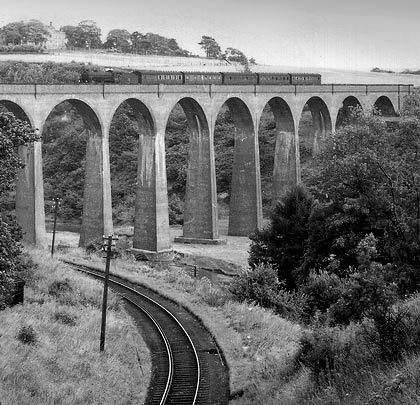 A second line used to pass under the viaduct - this one curving through 180 degrees to link Whitby West Cliff with the route into Whitby Town Station, via Prospect Hill Junction.