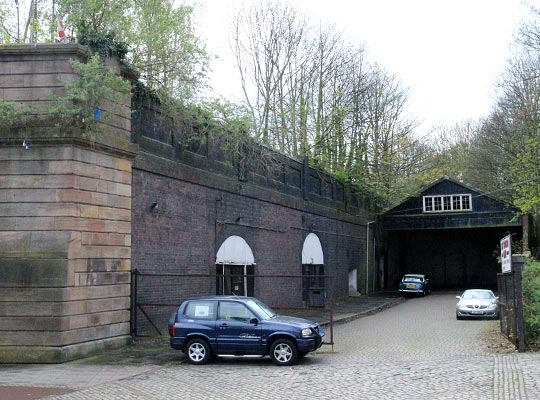 As with so many grand Victorian railway schemes, there were plans to replace this station entrance with something more imposing, but this ‘temporary’ structure saw the line out.
