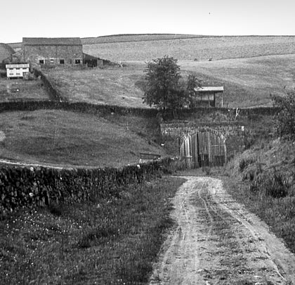This section of line closed in 1892; the trackbed now provides access to Tunnel Farm which sits close to the south portal.